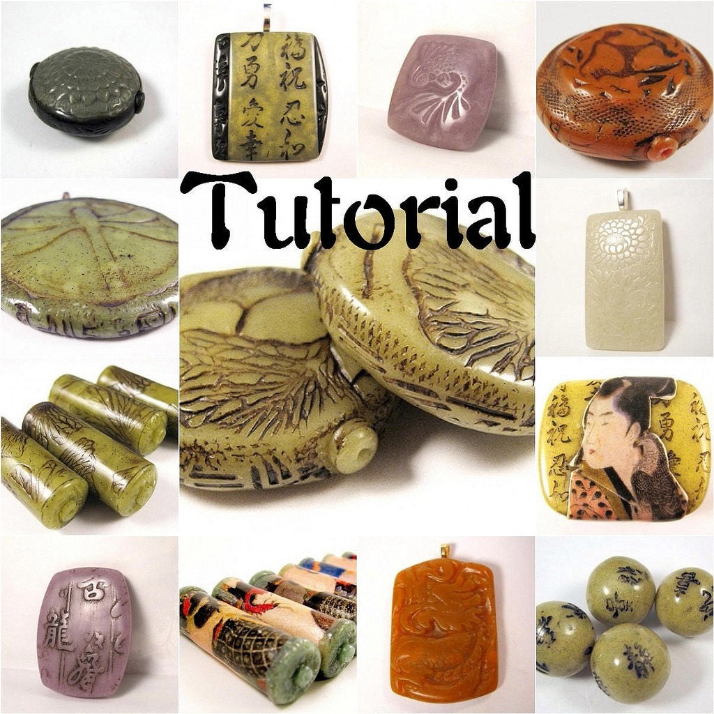 INSTANT DOWNLOAD Polymer Clay Tutorial - Create Realistic Looking Faux Jade 16 Color Recipes 6 Projects 3 Bonus Mini Tuts