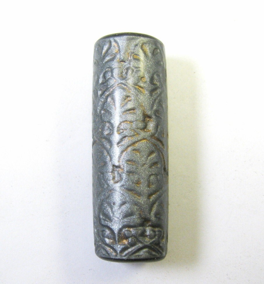 Ancient Romance Series - Medieval Arches Artisan Focal Cylinder Bead or Pendant