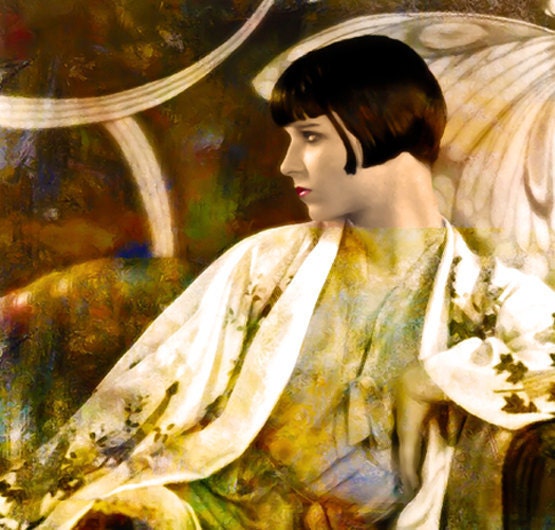 Fine Art Print, Vintage Art, Photography, Altered Art, Painted Photographs, Home Decor, Woman Portrait,
