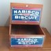 dovetailed nabisco biscuits wood box with handle