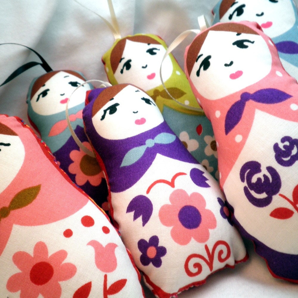 Ornament - Floral Matryoshka Doll - Choose 1
