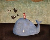 Bird and Whale - Print 8x10