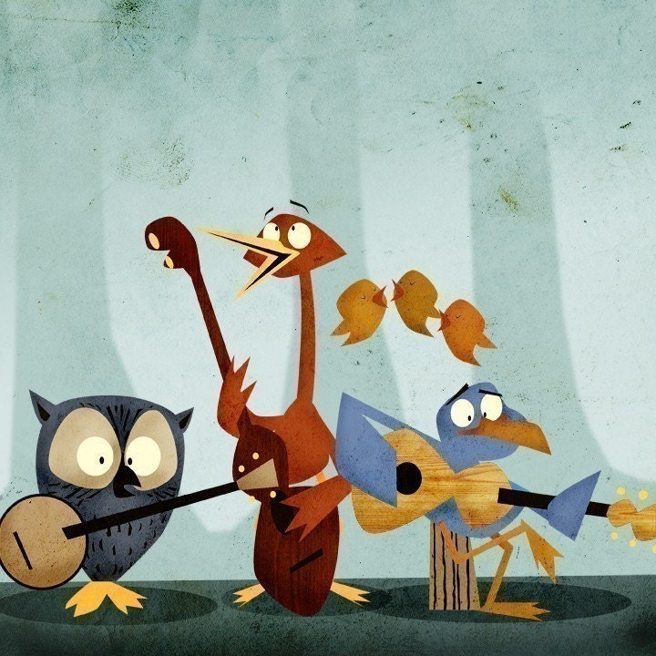 Bird Band - Print 8x10