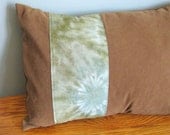 SHIBORI STRIPE hand dyed pillow