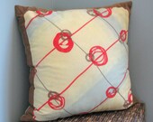 FRAMED hand dyed silk pillow