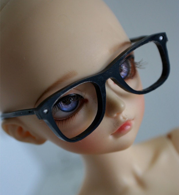 BJD / Dollfie  MSD sized black way farer GLASSES Ready To Ship