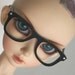 BJD / Dollfie SD sized black way farer GLASSES Monstro Designs