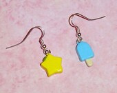 Kingdom Hearts - Sea Salt and Paopu Fruit Earrings