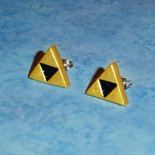 Legend of Zelda - Triforce Stud Earrings - Sterling Silver