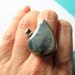 SALE....Chunky Moss Agate and Amethyst Ring