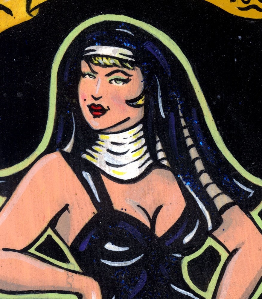 Naughty Nun Pinup Paddle