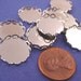 Silver tone Round Lace Edge Bezel Settings 15mm