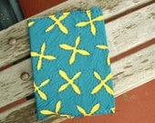 Teal Gold Refillable Notebook Cover