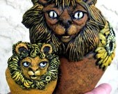 Piggy Bank, Lion and Cub Childrens Coin Bank