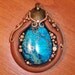Sea Sediment Jasper and Polymer Clay  Pendant