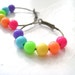 RainBow Bubblegum Hoop Earrings