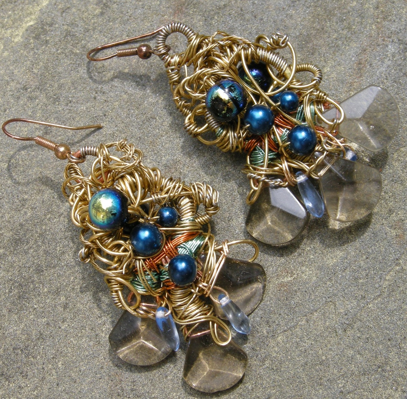 Psychedelic Teardrop Earrings