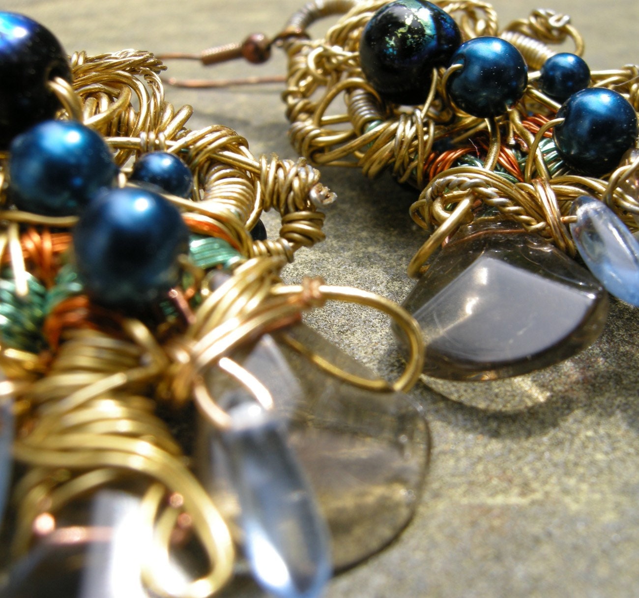 Psychedelic Teardrop Earrings