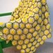 Daisy Chain /vintage crochet afghan blanket