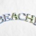 painted wood letters, beach theme decor, coastal living decor, beach signage, beach wedding sign