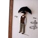 Textile Art Wall hanging more Fabric Hand Embroidery Etsy Invention Art Umbrella Man Victorian Steampunk Men Decor