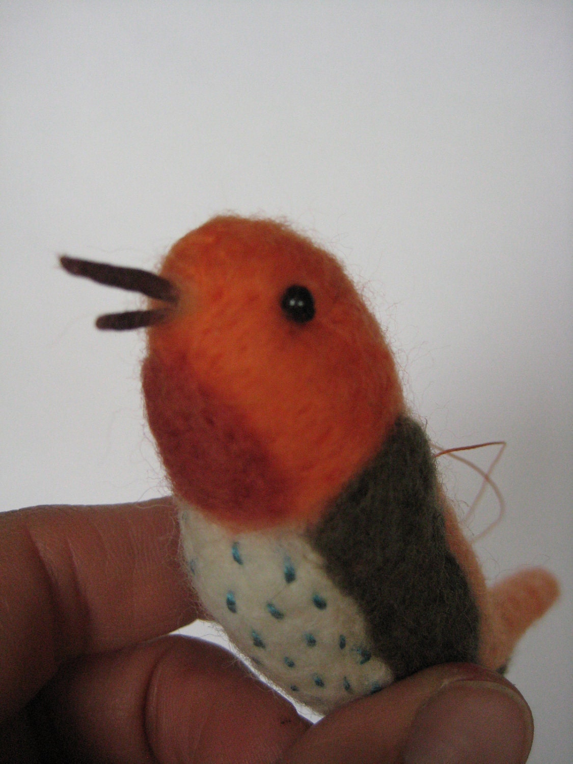Folk Art Fraktaur Bird ornament by Maria Pahls