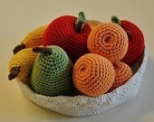 PDF Crochet Pattern - Fruit Bowl