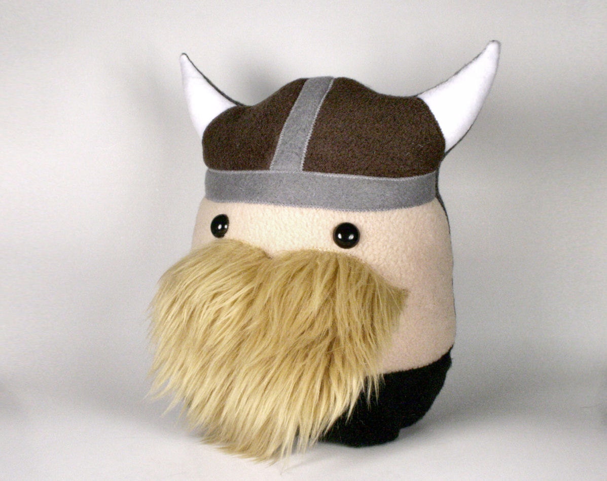 Reserved for lesliefinnerty - Gunnard the Great Viking Warrior Plushie Friend