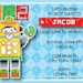 Robot Invitation Birthday, Announcement - Robot Boy Costume Invite - uPrint Digital File