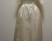 SALE - Vintage 1950s 60s Lorrie Deb Satin Wedding Dress