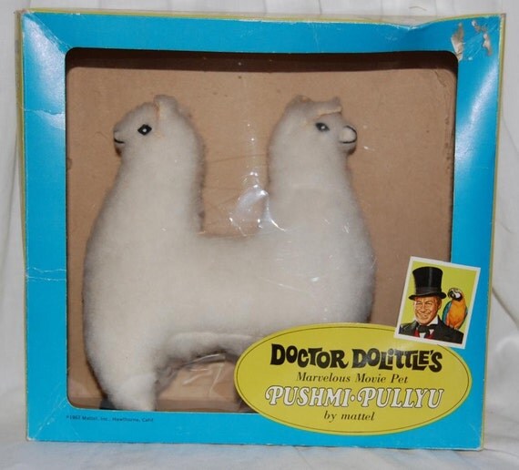SALE 1967 Doctor Dolittle PushmiPullyu Figure by FeraliaVintage