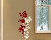 Tall Wispy Floral Wall Decal Two Colors