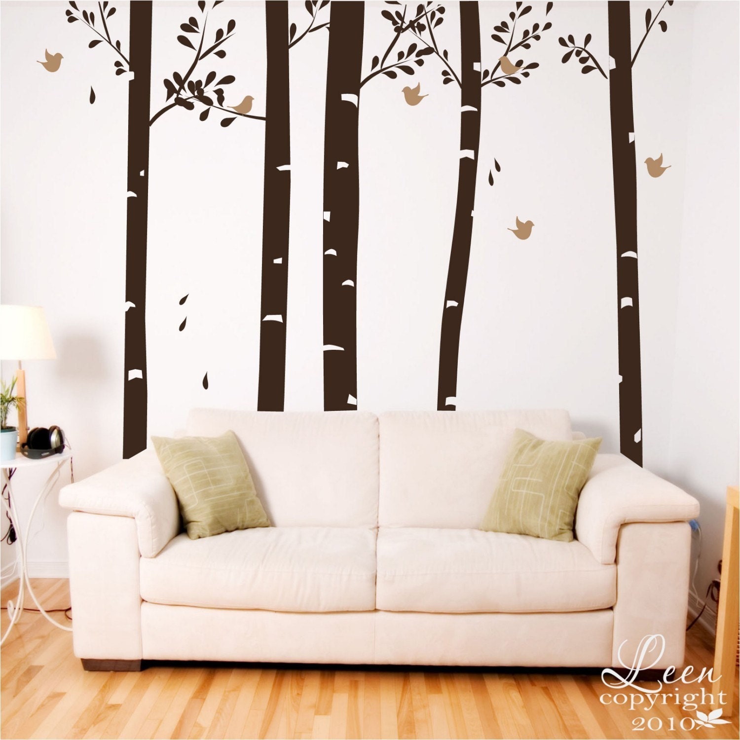 Birds in the Forest Vinyl Wall Decal Free U S Shipping Plus Free Gift