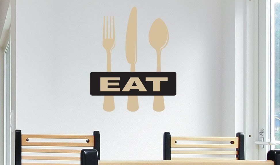 EAT Kitchen Dining Room Wall Decal