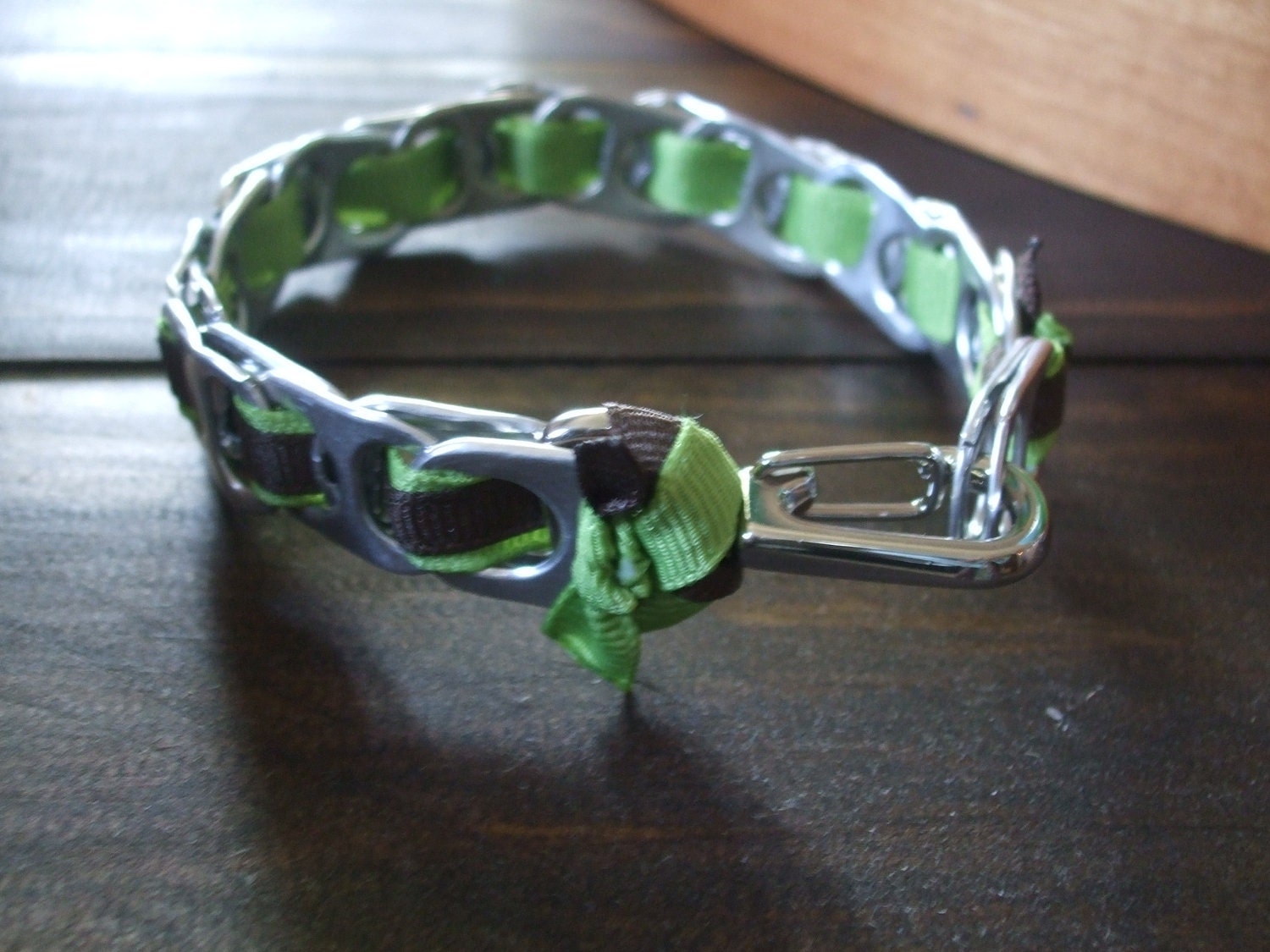 Tab Top Pet Collar for Toy Breeds and Cats Top Ten Finalist in the Art of ReUse Contest As seen on the Today Show