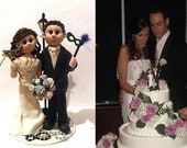 Madi Gras Themed Wedding Cake Topper