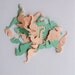 Paper Sea Horses Hand Punched Die Cut Beige and Sea Green