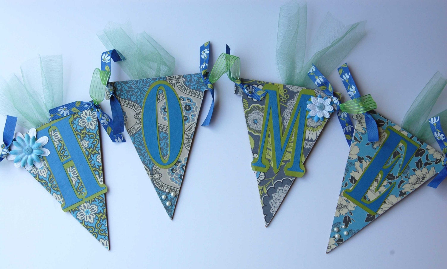 Amy Butler Blue Lime Banner Home Decor