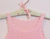 Pink Crocheted Sweater