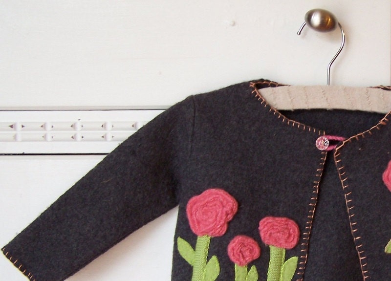 Sweater Pink and Gray upcycled