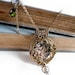 Steampunk necklace Victorian pocket watch style pendant with swag chain, steampunk jewelry, statement necklace