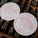 letterpress coasters palmistry set of 4