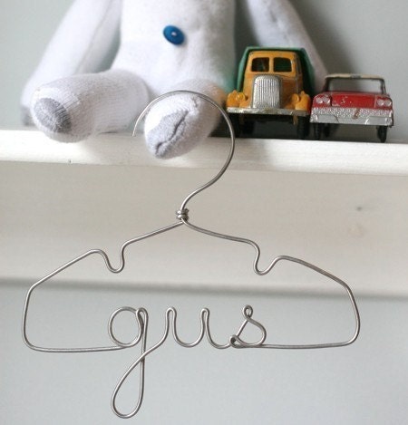 Personalized Wire Hanger, Eight Inch, for Infants or Decoration The Original by LilaFrances