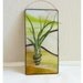 Stained glass Panel Air Plant Holder- Mustard Valley