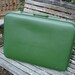 Vintage 1960s Avocado Green Suitcase Luggage