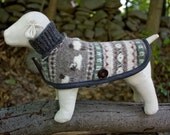 Dog Coat in Felted Wool Tiny Breed Size - HuzzahHandmade