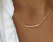 The Original Golden Bar -Very Elegant and Delicate Necklace - By SimaG