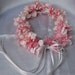 Pink Delphinium Flower Girl Wreath