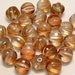 Czech Glass Melon Beads 8mm Crystal Celsian 25 Pc. C120