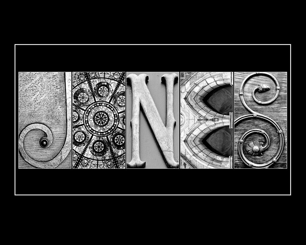 Alphabet Letter Photography - Photo Letter Art - Custom Name Art